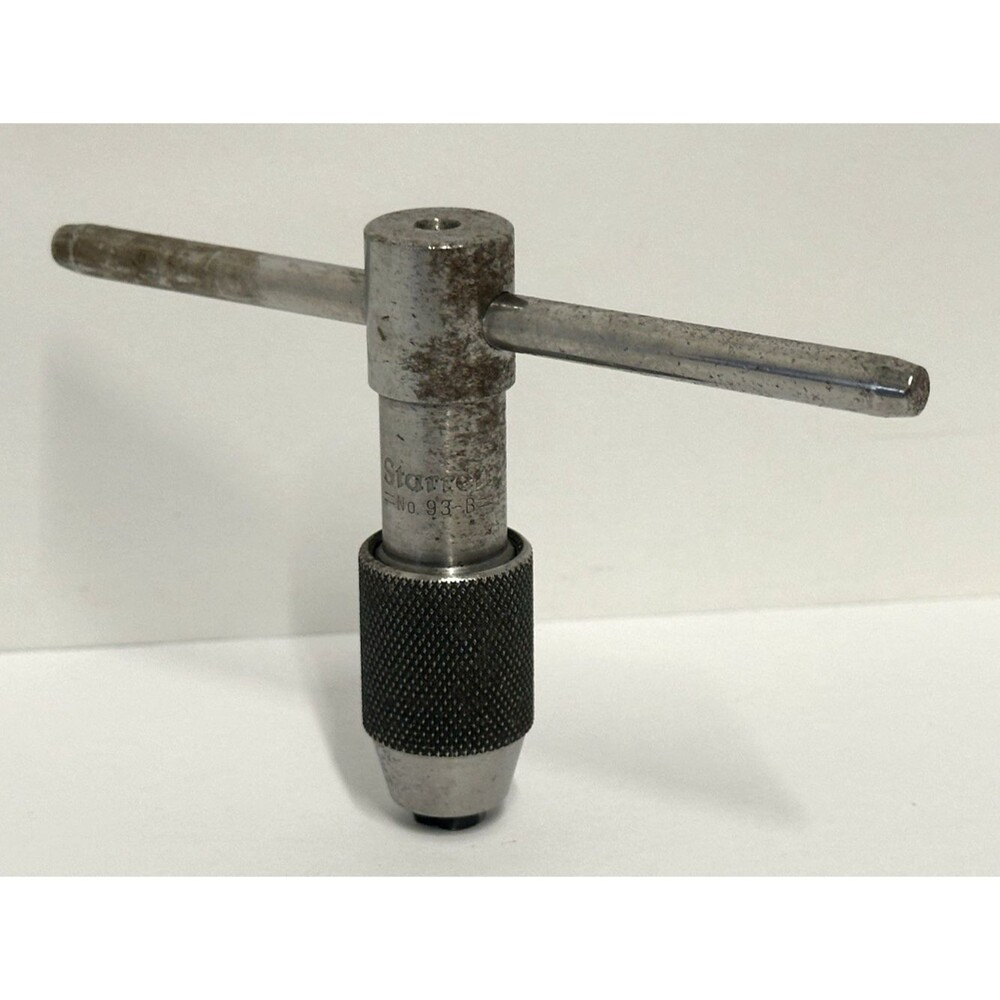 L.S. STARRETT 93B MACHINIST T HANDLE TAP WRENCH 7/32" - 7/16" CAP USA - Picture 2 of 5
